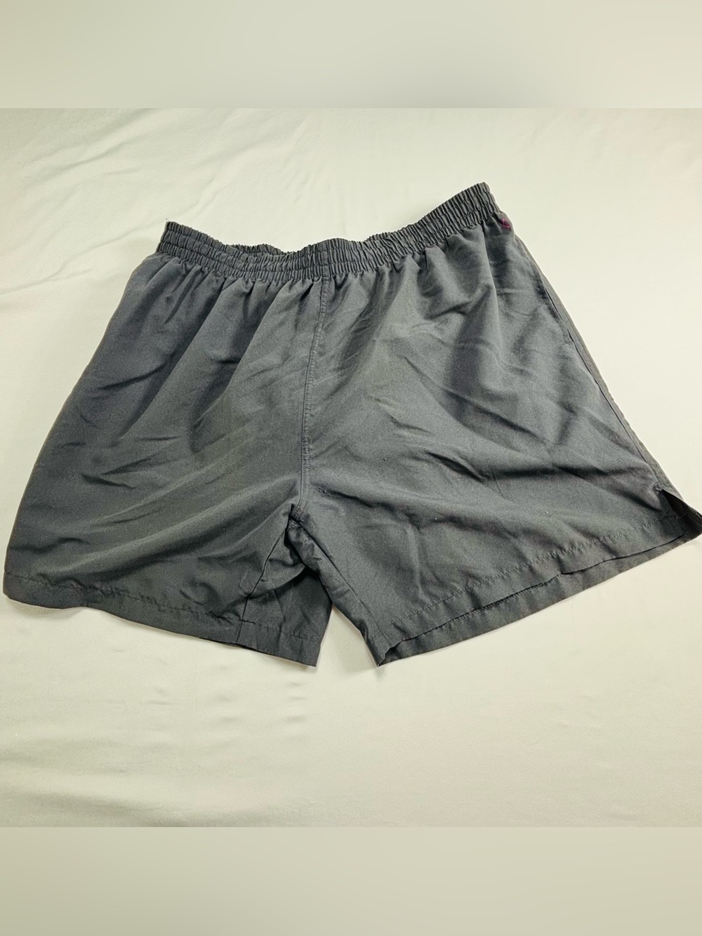 Navy Elastic Waist Shorts with Mesh Lining